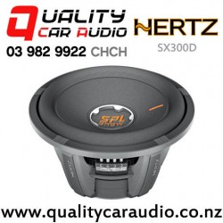 Hertz SX300D 12" 3200W (800W RMS) Dual 4 ohm Voice Coil Car Subwoofer with Easy Finance