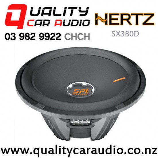 Hertz SX380D 15" 4000W (1000W RMS) Dual 4 ohm Voice Coil Car Subwoofter with Easy Finance