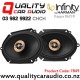 Infinity Kappa 86CFX 6x8" 300W (100W RMS) 2 Way Coaxial Car Speakers (pair)
