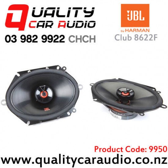 JBL Club 8622F 6x8" 180W (60W RMS) 2 Way Coaxial Car Speakers (pair)