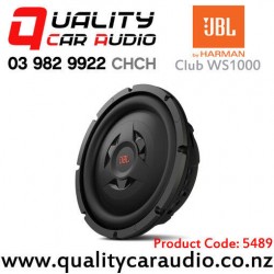 JBL CLUB WS1000 10" 800W (200W RMS) Switchable 2- or 4-ohm Impedance Shallow-mount Car Subwoofer