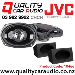 JVC CS-DR6931 6x9" 500W (70W RMS) 3 Way Coaxial Car Speakers (pair) with Box