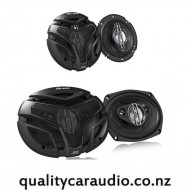 JVC CS-ZX640 6.5" 4 Way Coaxial Car Speakers + JVC CS-ZX6940 6x9" 4 Way Coaxial Car Speakers Combo Deal