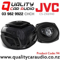 JVC CS-ZX6940 6x9" 550W 4 Ways Coaxial Car Speakers (Pair)