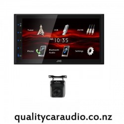 JVC KW-M180BT Bluetooth USB NZ Tuners 3x Pre Outs Car Stereo + Blaupunkt RC1.1 Camera combo deal