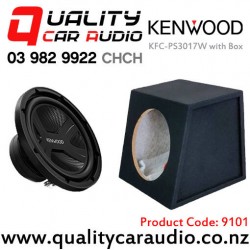 Kenwood KFC-PS3017W 12" 2000W (400W RMS) Single 4 ohm Voice Coil Car Subwoofer with Box