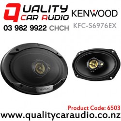 Kenwood KFC-S6976EX 6x9" 500W (80W RMS) 3 Way Coaxial Car Speakers (pair)