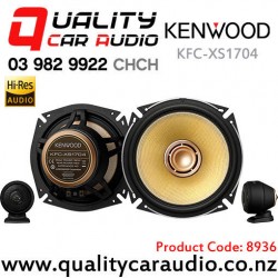 Kenwood KFC-XS1704 6.5" 180W (45W RMS) 2 Way Component Hi-Res Audio Certified Car Speakers (pair)