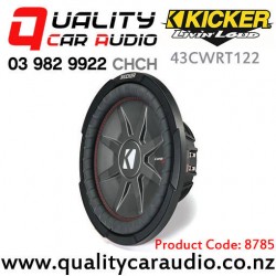 In stock at NZ Supplier (Special Order Only) - Kicker 43CWRT122 12" 1000W (500W RMS) Shallow Dual 2 ohm Voice Coil Car Subwoofer