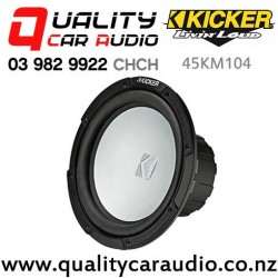 Kicker 45KM104 10" 350W (175W RMS) Single 4/2 ohm Switchable Voice Coil Car Subwoofer - In stock at Distribution Centre