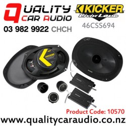 Kicker 46CSS694 6x9" 450W (150W RMS) 2 Way Component Car Speakers (pair)