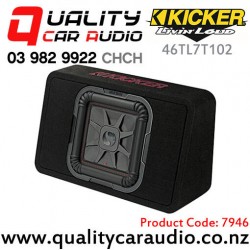 Kicker 46TL7T102 10" 1000W (500W RMS) Single 2 Ohm Voice Coil Car Subwoofer Enclosure with Easy Payments
