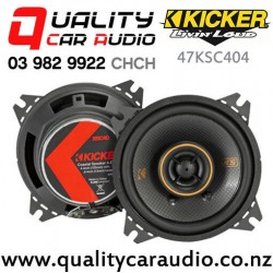 Kicker 47KSC404 4" 150W (75 RMS) 2 Way Coaxial Car Speakers (pair)