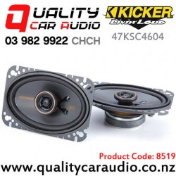 Kicker 47KSC4604 4x6" 150W (75W RMS) 2 Way Coaxial Car Speakers (pair)