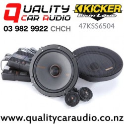 Kicker 47KSS6504 6.5" 250W (125W RMS) 2 Way Component Car Speakers (pair)