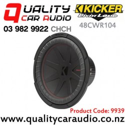 Kicker 48CWR104 10" 800W (400W RMS) Dual 4 ohm Voice Coil Car Subwoofer