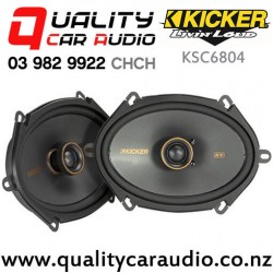 Kicker 47KSC6804 6x8" 150W (75W RMS) 2 Way Coaxial Car Speakers (pair)