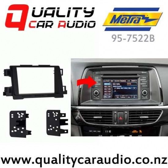 Metra 95-7522B Double Din Stereo Facial Kits for Mazda CX-5 2013 to 2015 and Mazda 6 2014 Up on