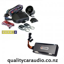 Mongoose M60B 4 Stars 2x Immobilisers Car Alarm + Mongoose VT904 4G GPS Tracker + Christchurch Installed Only - Fitted From $899