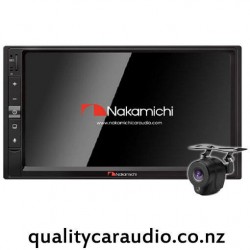Nakamichi NAM3510-M7 7" Wired Apple CarPlay & Wired Android Auto Bluetooth USB NZ Tuners Car Stereo + Camera Combo DEAL!