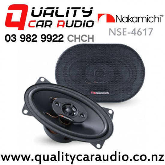 Nakamichi NSE-4617 4x6" 320W (16W RMS) 4 Way Coaxial Car Speakers (pair)