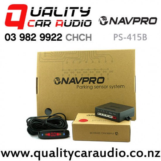 Navpro PS-415B Parking Sensor (Black) rear sensors only with Easy Payments - Fitted Deal