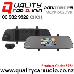 Parkmate MCPK-502DVR 5" Touch Screen Mirror DVR with 1080p Front and Rear Record