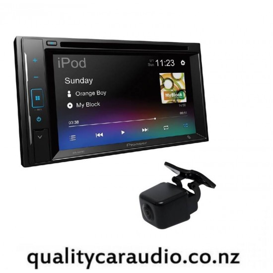 Pioneer AVH-A245BT Bluetooth USB Weblink DVD NZ Tuners 3x Pre Outs Car Stereo + Pioneer RCAM2 Reverse Camera Combo Deal