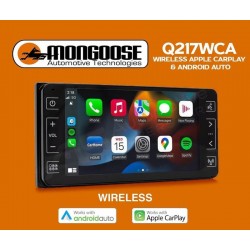 Mongoose Q217WCA 7" Wireless Apple CarPlay and Android Auto USB NZ Tuners Car Stereo for Toyota (200mm)