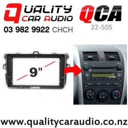 QCA-22505 9" Stereo Fascia Kit for Toyota Corolla from 2007 to 2013 (black)