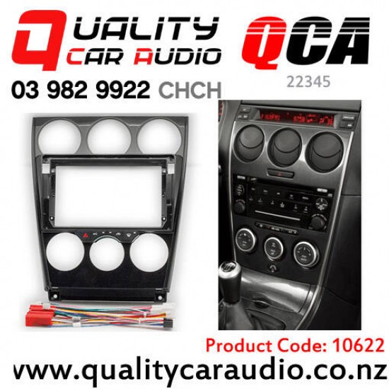 10622 QCA-22345 9" Stereo Fascia Kit for Mazda 6 from 2002 to 2007