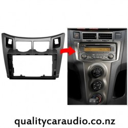 QCA-22401 9" Stereo Fascia Kit for Toyota Yaris, Vitz from 2005 to 2010 (black)