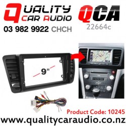 QCA-22664c 9" Stereo Fascia Kit for Subaru Legacy from 2003 to 2009 with cable