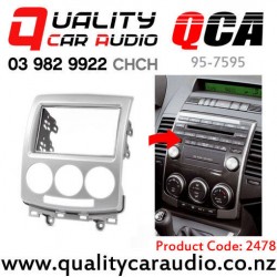 QCA 11084  Double Din Stereo Fascia Kit for Mazda Premacy 2005 to 2010 (silver)