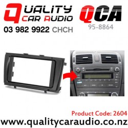 QCA 95-8864 Stereo Fascia Kit for Toyota Avensis from 2009 to 2015 (black)