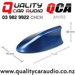 QCA-ANT02 Shark Fin Style Car Antenna (Dark Blue)