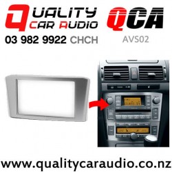 QCA-AVS02/11665 Double Din Stereo Facial Kit for Toyota Avensis from 2002 to 2008 (silver)