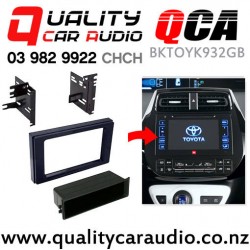 QCA BKTOYK932GB Stereo Fascia Kit for Toyota Prius from 2016 to 2020 (gloss black)