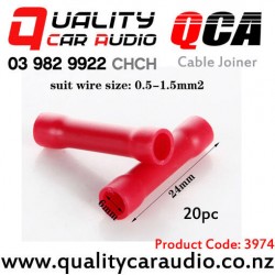 3974 QCA-RCJ Red Cable Joiners 20 Pieces Pack