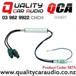3875 QCA-DAB01 Dual Fakra to Single Standard Aerial with Booster for New Model Volkswagen & Audi