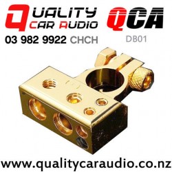 QCA-DB01 4/8 Gauge Battery Distribution Block (gold color) with Easy Finance