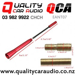 QCA-EANT07 Three Section Extendable External Car Aerial (Red) with Easy Finance