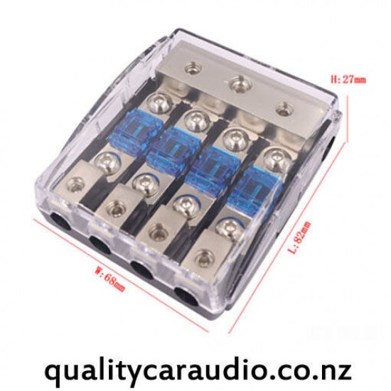 QCA-FH4W 4 Way Fuse Holder (x4 60A Fuses Included)