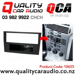 10655 QCA FP-19-01-CG Stereo Fascia Kit for Holden Astra from 2004 to 2014 (charcoal grey)