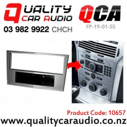 10657 QCA FP-19-01-SS Stereo Fascia Kit for Holden Astra (shiny silver)