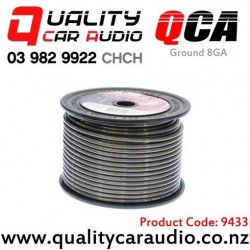 QCA  8 Gauge (8GA) Ground Cable (1m) Black - Sold Per Meter