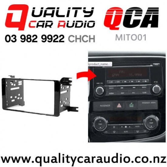 6553 QCA-11493 Double Din Stereo Facial Kit for Mitsubishi Outlander from 2006 up
