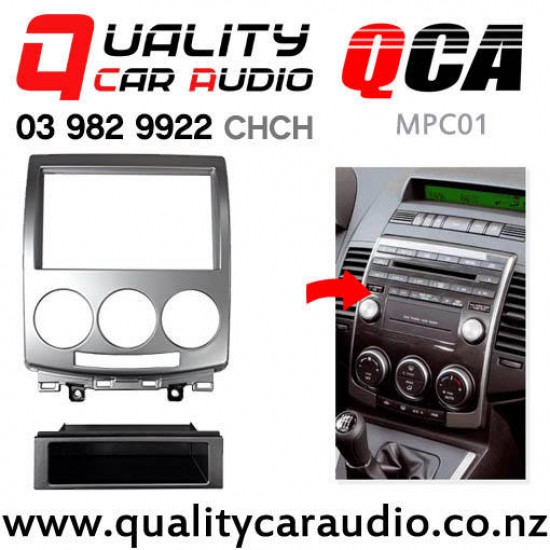 QCA MPC01 Single / Double Din Stereo Facial Kit for Mazda Premacy from 2005 to 2010 with Easy Finance