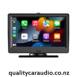 QCA-S755 7" Flush Mount Monitor with Apple CarPlay, Android Auto and Dual Channel Dash Cam - In Stock At Distribution Centre