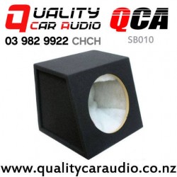 QCA-SB010 Quality 10" (25cm) Black Carpeted MDF Subwoofer Box (sealed)